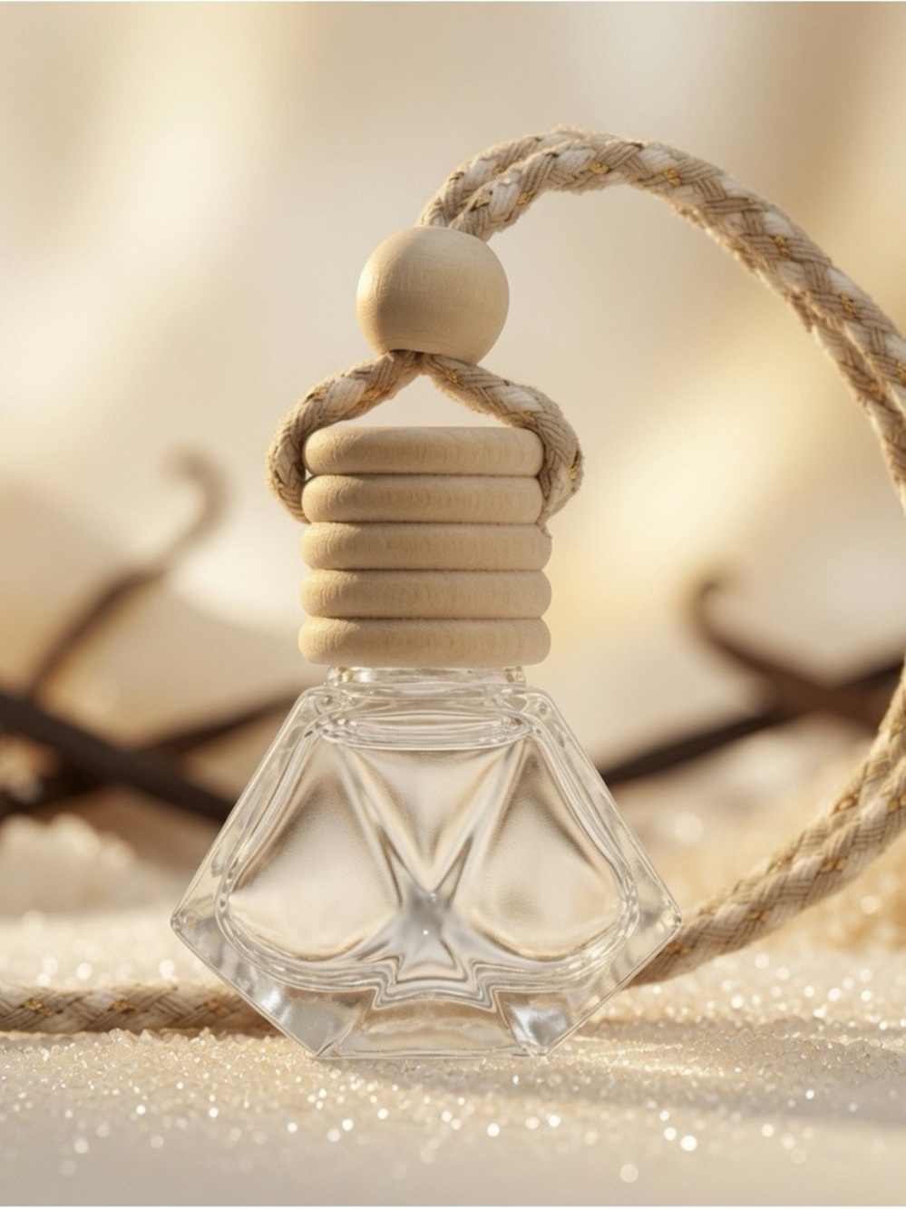 8ml Warm Vanilla Sugar Car Freshie Diffuser | Hanging Auto Freshener
